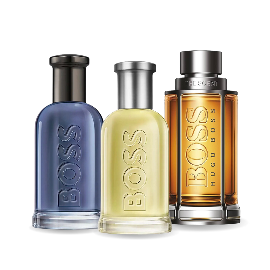 Coffret de 3 parfums: BOSS THE SCENT, BOSS BOTTLED y BOTTLED INFINITE 100ml